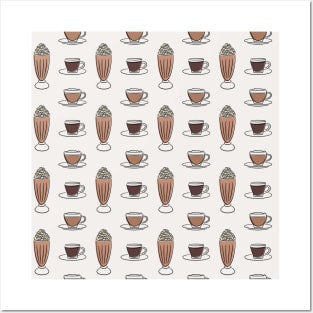 Coffee Pattern 8 Posters and Art